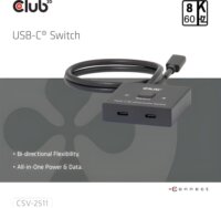 Club 3D CSV-2511 2 port USB-C HUB 100W