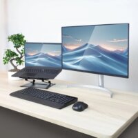 ACT AC8140 Összecsukható / Állítható 15.6" Laptop tartó Alumínium Állvány - Fekete