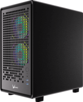 Formula Air Mesh G2 Mini Torony Számítógépház + 3db 120mm ventilátor - Fekete