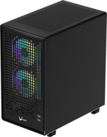 Formula Air Mesh G2 Mini Torony Számítógépház + 3db 120mm ventilátor - Fekete