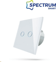 SpectrumLED 2 zónás Wifi Okos Süllyesztett fali Kapcsoló - Fehér
