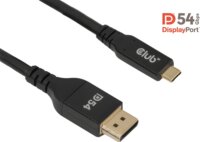 Club 3D CAC-1563 USB-C apa - DisplayPort 2.1 apa Átalakító kábel 2m - Fekete