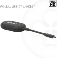 Club 3D CSV-2570 USB-C - HDMI Vezeték nélküli Átalakító 25m - Fekete