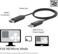 Club 3D CSV-2570 USB-C - HDMI Vezeték nélküli Átalakító 25m - Fekete