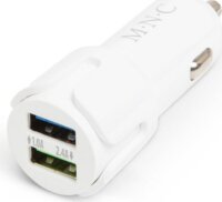 M.N.C 54931WH Autós Szivargyújtó adapter 2 x USB - Fehér