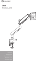 Alogic Glide C32GMA1 17"-35" Monitor asztali tartó kar - Fehér (1 kijelző)