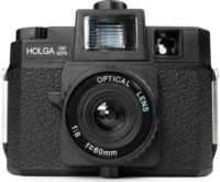 Holga 120GCFN Analóg Középformátumú Fényképezőgép - Fekete