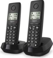 Gigaset Pure 100 Duo Wireless DECT Asztali telefon - Fekete