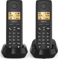 Gigaset Pure 100 Duo Wireless DECT Asztali telefon - Fekete