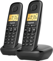 Gigaset Basic 100 Duo Wireless DECT Asztali telefon - Fekete