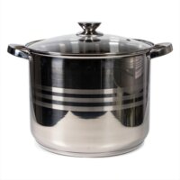 TOO LP-7170-13L Prémium rozsdamentes Fazék Üveg fedővel Ø28cm 13,3L - Ezüst