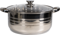TOO LP-7170-10L Prémium rozsdamentes Fazék Üveg fedővel Ø 30cm 10,0L - Ezüst