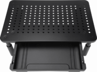 Gembird MS-TABLE-D-01 Monitor Asztali Tartó Állvány fiókkal - Fekete