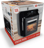 Alpina 19568 AirFryer Forrólevegős Sütő 12L 1800W - Fekete