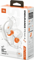 JBL Endurance PEAK 4 Bluetooth Sport Fülhallgató Headset - Fehér / Narancssárga