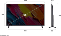 LG 65" 65QNED70A6A 16:9 4K UltraHD QNED Smart TV - Fekete