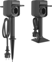 Woox R6079 Smart Home Kültéri Dupla Csatlakozó aljzat - Fekete