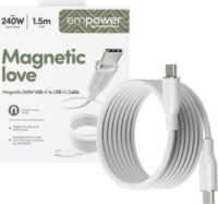 PanzerGlass Empower 240 W USB‑C Apa - USB‑C Apa Adat És Töltőkábel 1,5 m - Fehér