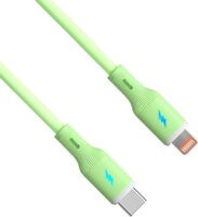 Akyga AK-USB-73 USB-C - Lightning iPhone Adat és Töltőkábel 1m - Zöld