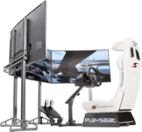 Playseat TV Stand Pro 3S 3x Monitoros Szimulátor kiegészítő Állvány (15"-65") - Fekete