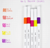 Uni Emott No.2 Passion Colors Tűfilc készlet - Vegyes színek (5 db / csomag)