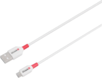 Skross Microcable USB-A Apa - Micro USB-C Apa 2.0 Adat és Töltőkábel 1,2m - Fehér