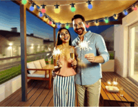 Woox R5195 Smart Home Kültéri Party Okos fényfüzér 9m - RGB+CCT