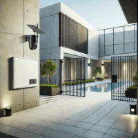 Woox R4250 4G PT 2MP Napelemes kültéri 4G LTE FullHD Okos kamera - Fekete