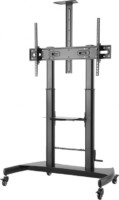 Gembird TVS-100T-02 60"-100" Állítható magasságú gurulós TV-állvány - Fekete