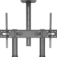 Gembird TVS-100T-02 60"-100" Állítható magasságú gurulós TV-állvány - Fekete