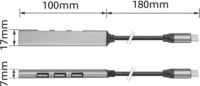 ACT AC6425 4-port USB-Type C HUB (3x USB-A 2.0 + 1x USB-A 3.2)