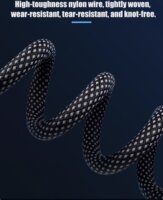 Conceptronic ETTA07B12 USB-C apa - USB-C apa 3.2 Gen 2x2 Adat és töltőkábel 1.2m - Fekete/Szürke