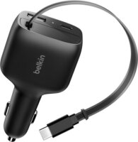 Belkin BoostCharge USB-C Autós Gyorstöltő 75W USB-C kábellel - Fekete
