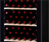 Vestfrost WFG185 Szabadonálló Borhűtő 197 palack 414L - Fekete