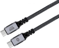 Conceptronic ETTA07B20 USB-C apa - USB-C apa 3.2 Gen 2x2 Adat és töltőkábel 2m - Fekete/Szürke