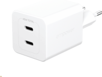 PanzerGlass 2x USB-C Hálózati Gyorstöltő Adapter 45W - Fehér
