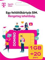 TCL 4042S 48/128MB 4G Dual SIM Nyomógombos telefon + Domino SIM kártya - Fekete