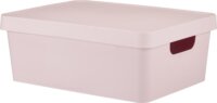 Iris G-641 VINTO Műanyag tárolódoboz tetővel 11L - Rózsaszín