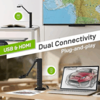 Ipevo VZ-R Ultra 13MP Dokumentum szkenner kamera - Fekete