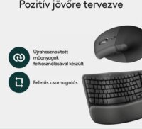 Logitech Wave Keys + Lift Wireless Billentyűzet és Egér US - Grafitszürke