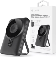 Devia ST112162 Extreme Speed Magnetic Powerbank / Állvány 10000 mAh 22.5W - Szürke