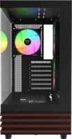Thermaltake View 270 Plus WS Midi Torony Számítógépház + 2db 120mm ventilátor - Fekete