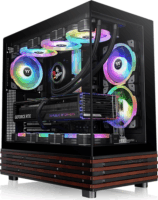 Thermaltake View 270 Plus WS Midi Torony Számítógépház + 2db 120mm ventilátor - Fekete