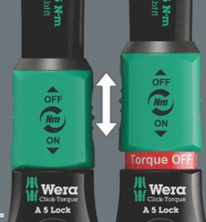 Wera 05075690001 Click-Torque A4 1/4" Nyomatékkulcs (2,5-25 Nm)
