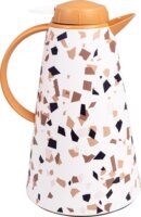 Iris Stone Kúp alakú vákuum kancsó 1,55L - Fehér mintás