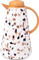 Iris Stone Kúp alakú vákuum kancsó 1,55L - Fehér mintás