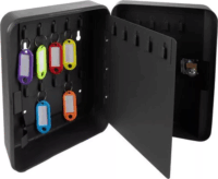 Malatec 22631 Kulcszáras 30 kulcsos Kulcstartó doboz bilétákkal - Fekete