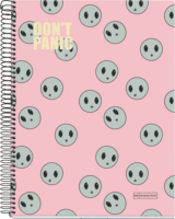 Miquelrius Dont Panic A4 140 lapos Kockás spirálfüzet - Mintás