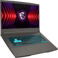 MSI Thin 15 B12UC Laptop Szürke (15,6" / Intel Core i5-12450H / 16GB / 512GB SSD / Nvidia GeForce RTX 3050 / Win 11 Pro)