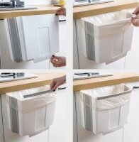 Iris KT-264-W 8 literes Ajtóra akasztható műanyag szemetes - Fehér